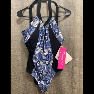 A Shore Fit 1 piece bathing suit. Size 16